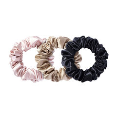 Pure Silk Large Scrunchies - Multi, BLACK, PINK, CARAMEL, large, image2