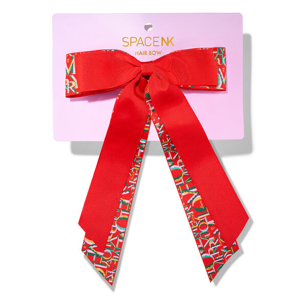 Festive Hair Bow Clip, , large, image1