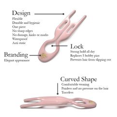 N&ordm;1 Hairpin - Seashell Pink, , large, image4