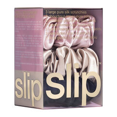 Pure Silk Large Scrunchies - Multi, BLACK, PINK, CARAMEL, large, image4