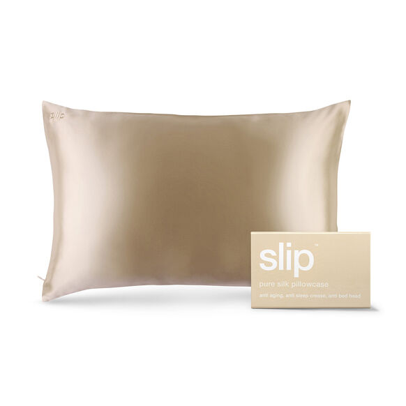 Silk Pillowcase - Queen Standard, CARAMEL, large, image1
