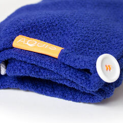 Classic Blue Stretch Turban, , large, image2