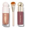 Triple Threat Set: Soft Pinch Blush, Positive Light Luminizer and Soft Pinch Liquid Blush Brush, , large, image1