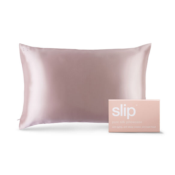 Silk Pillowcase - Queen Standard, PINK, large, image1