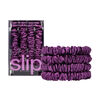 Pure Silk Skinny Scrunchies - Dark Purple, , large, image1