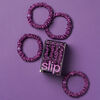 Pure Silk Skinny Scrunchies - Dark Purple, , large, image4