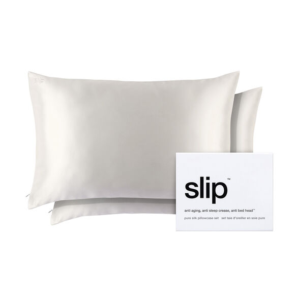 Pure Silk Queen Pillowcase Duo &ndash; White, , large, image1