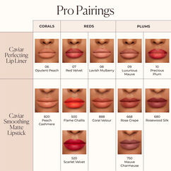 Caviar Smoothing Matte Lipstick, 520 SCARLET VELVET, large, image6