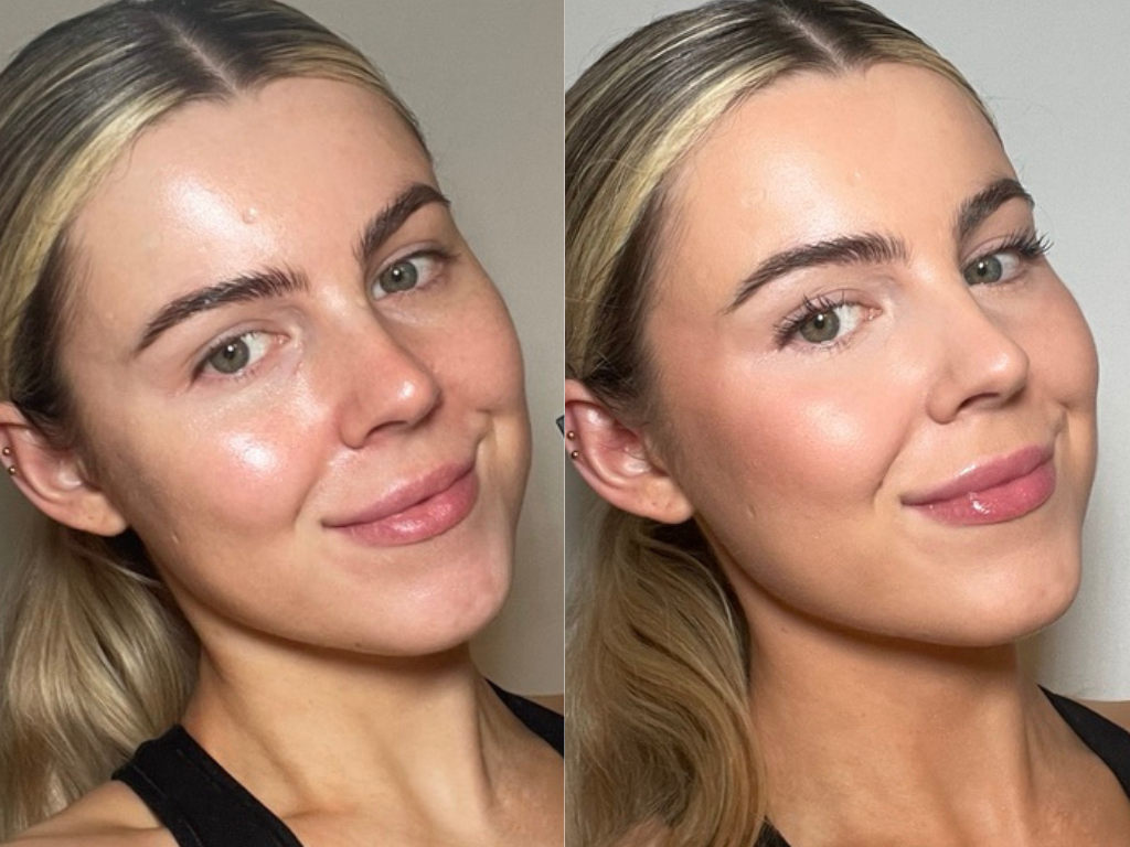 Freya before and after NARS Light Reflecting Foundation | Space NK Freya before and after NARS Light Reflecting Foundation | Space NK