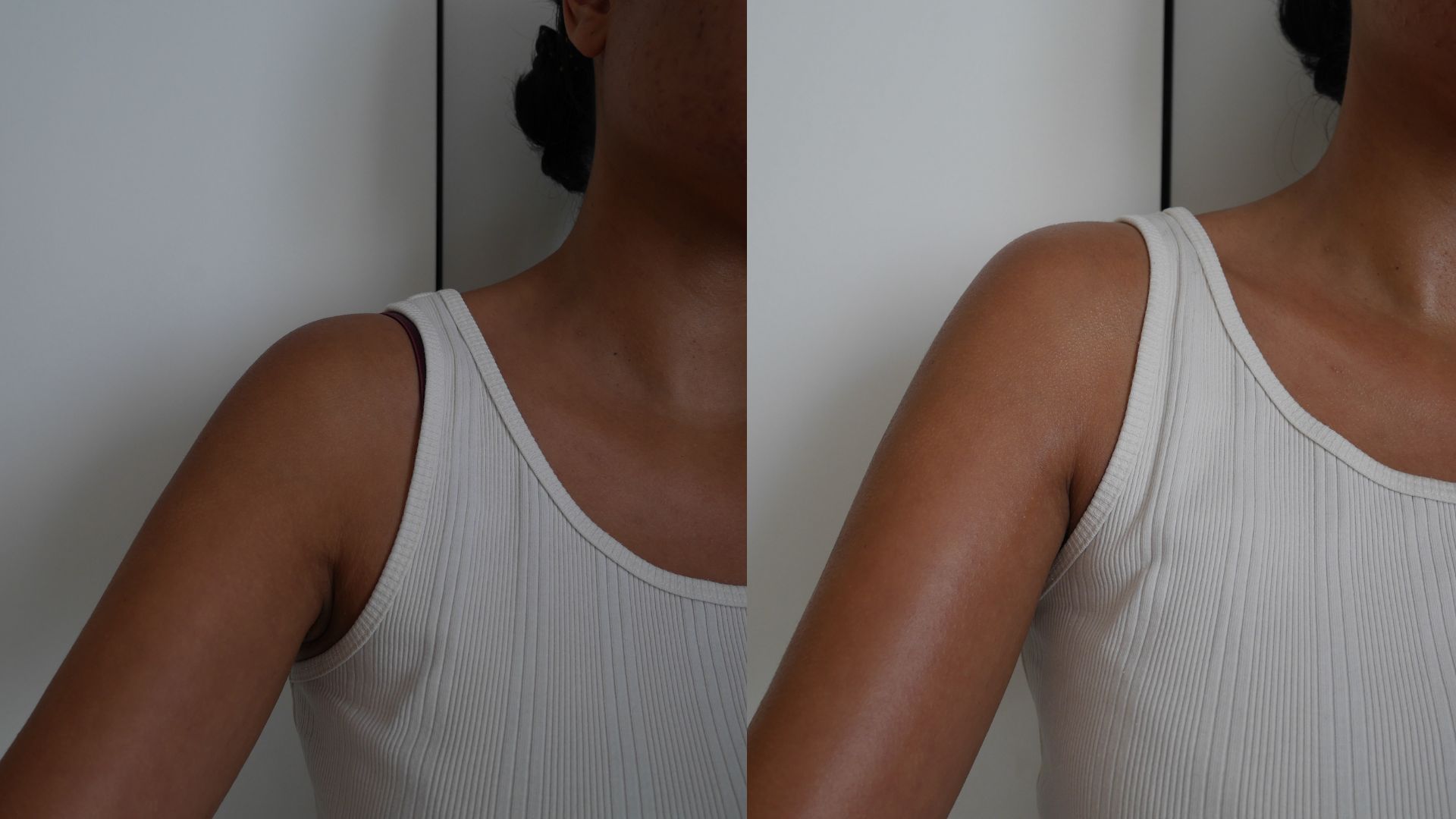 The Glow Getter Multi-Oil Body Butter and Body Oil review | Hanitra before & after