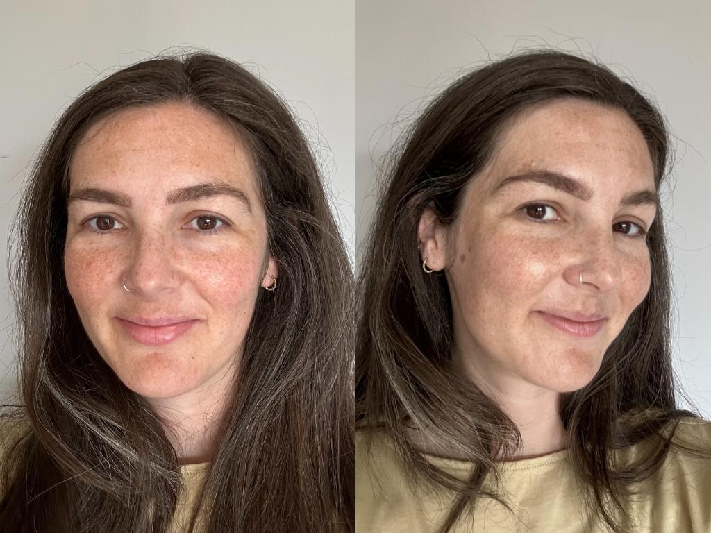 Before and after Erborian Skin Hero Glow | Space NK Before and after Erborian Skin Hero Glow | Space NK