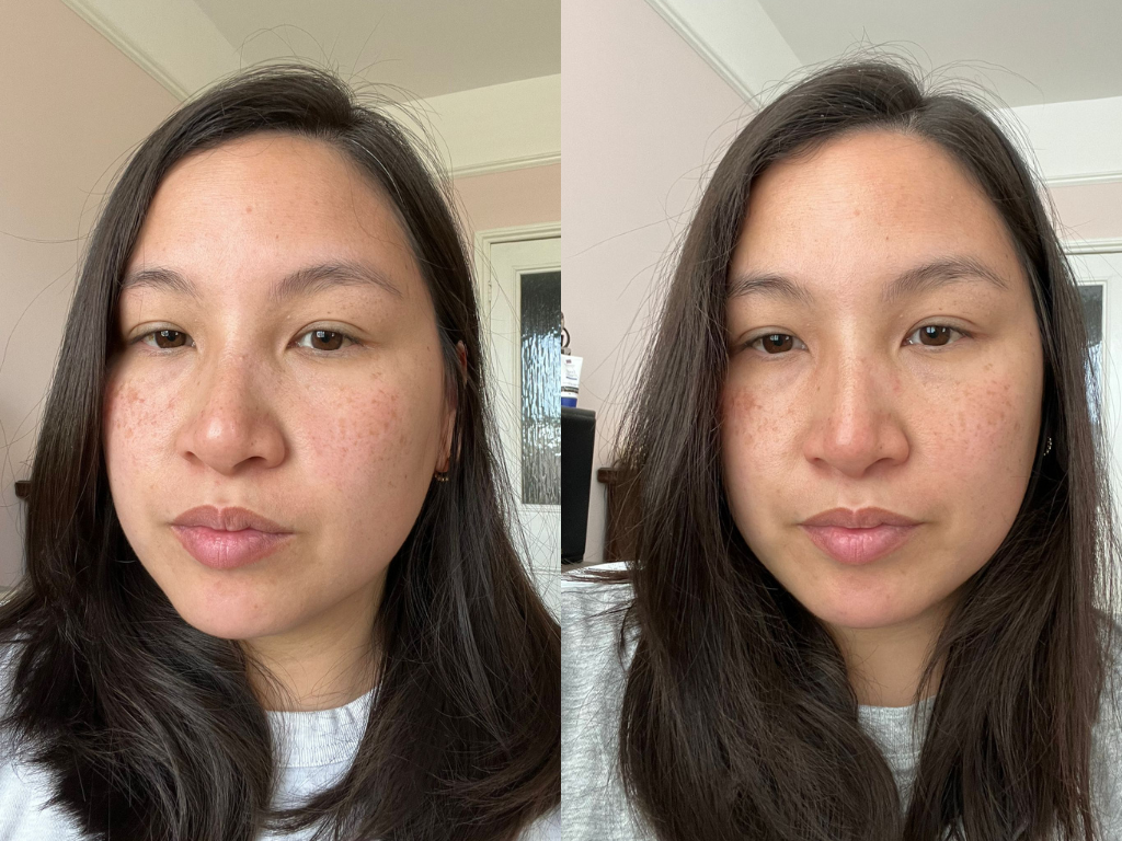 Before and after Charlotte Tilbury Magic Cream | Space NK Before and after Charlotte Tilbury Magic Cream | Space NK