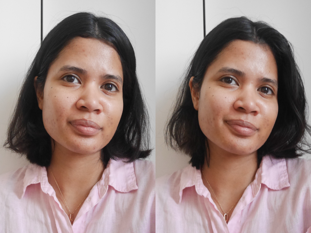 Before and after Erborian Skin Hero Glow | Space NK Before and after Erborian Skin Hero Glow | Space NK