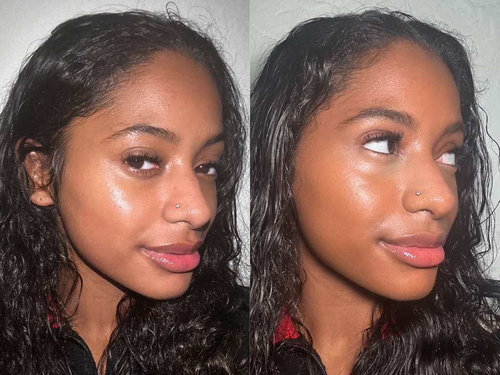 Lauren before and after NARS Light Reflecting Foundation | Space NK Lauren before and after NARS Light Reflecting Foundation | Space NK