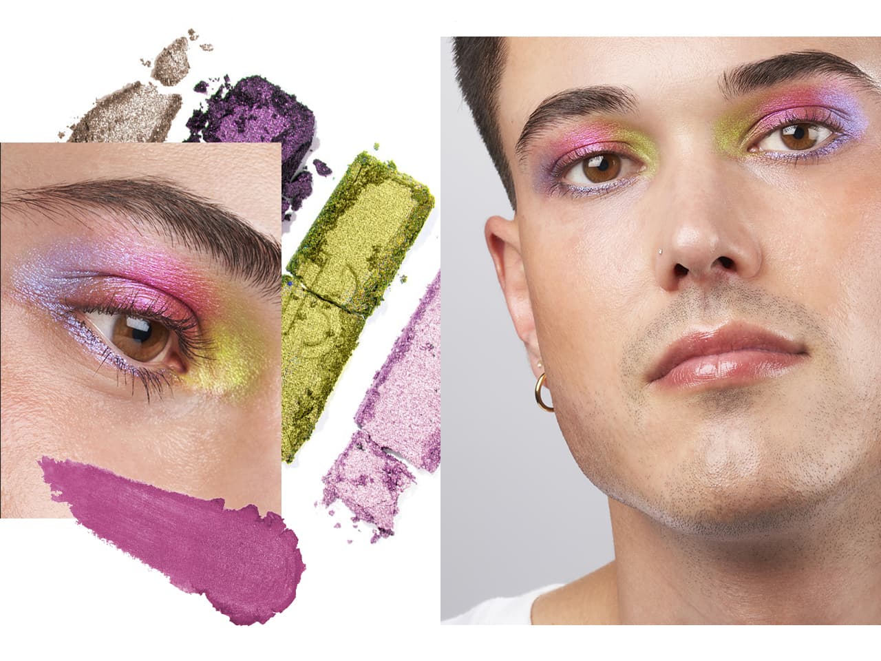 Pride Rainbow Eye Makeup | Space NK Pride Rainbow Eye Makeup | Space NK